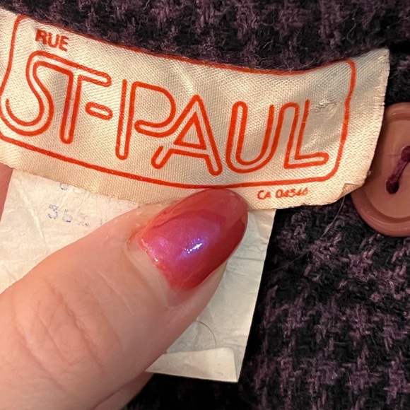 Rue St. Paul Vintage Purple Button-Down Skirt 7 - Picture 4 of 6